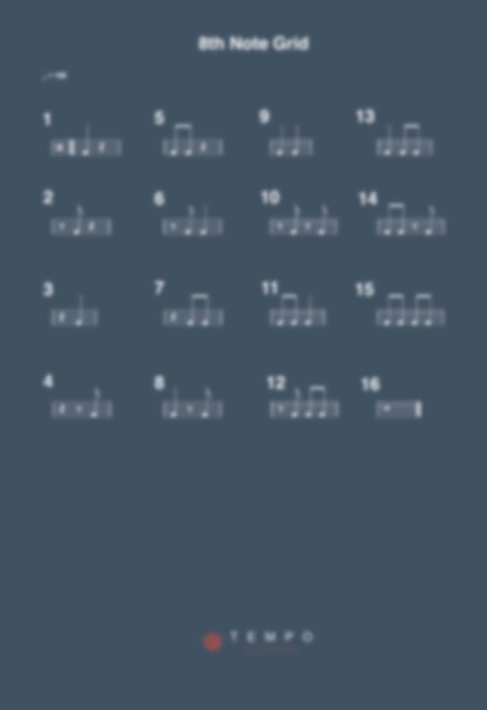 8th note grid blur